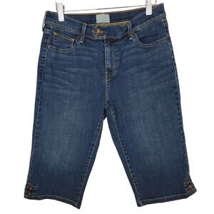 LEVI'S 515 Skimmer Mid Rise Embellished Pocket Bermuda Jean Shorts - Size 6